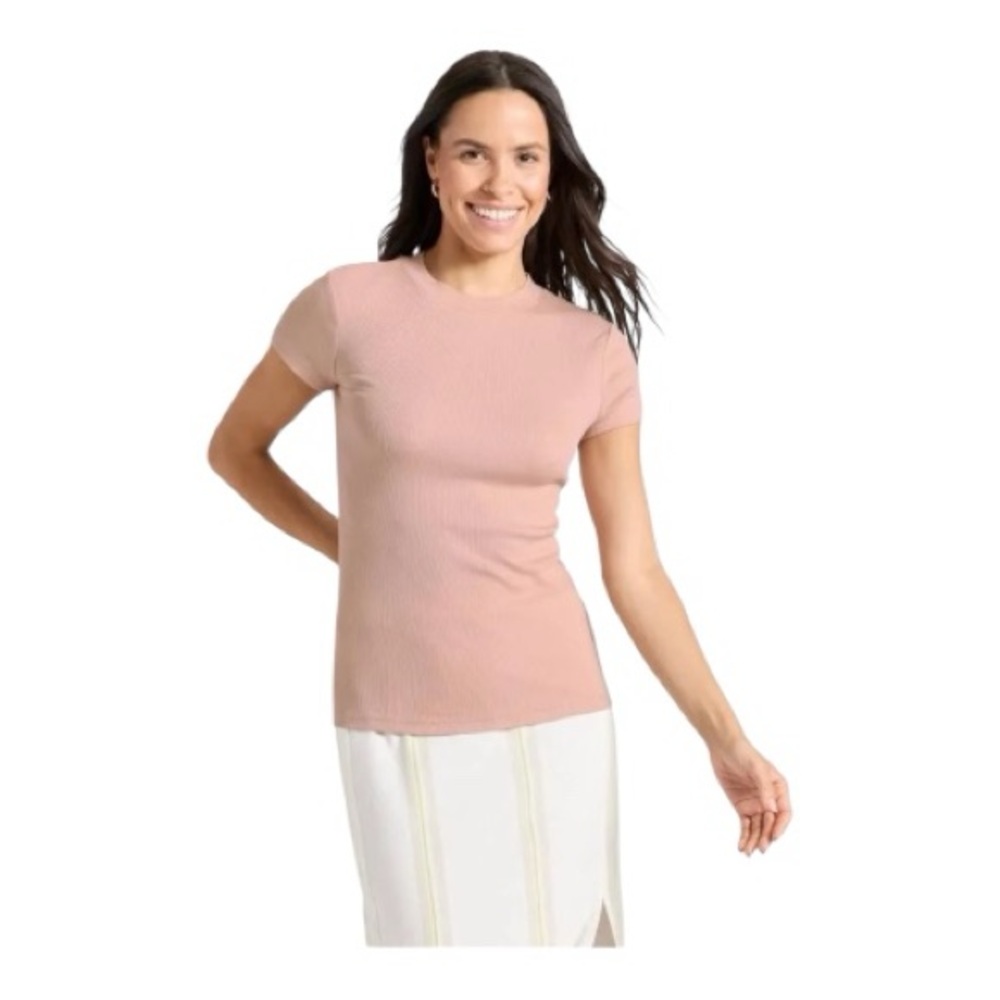 a new day Women's Size XL mBlush Short Sleeve Tee